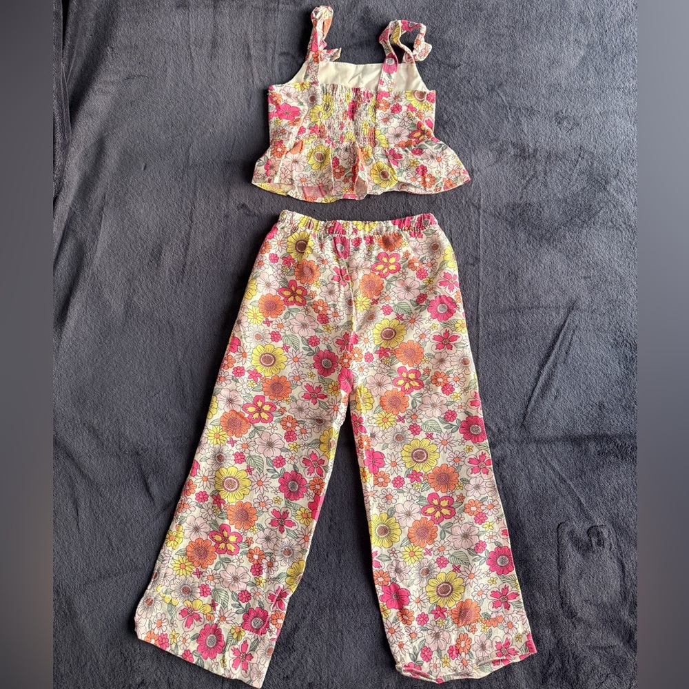 Between Floral Two Piece Set Girls Size 6 - Picture 4 of 6